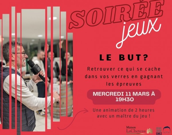 Soirée jeux & dégustation